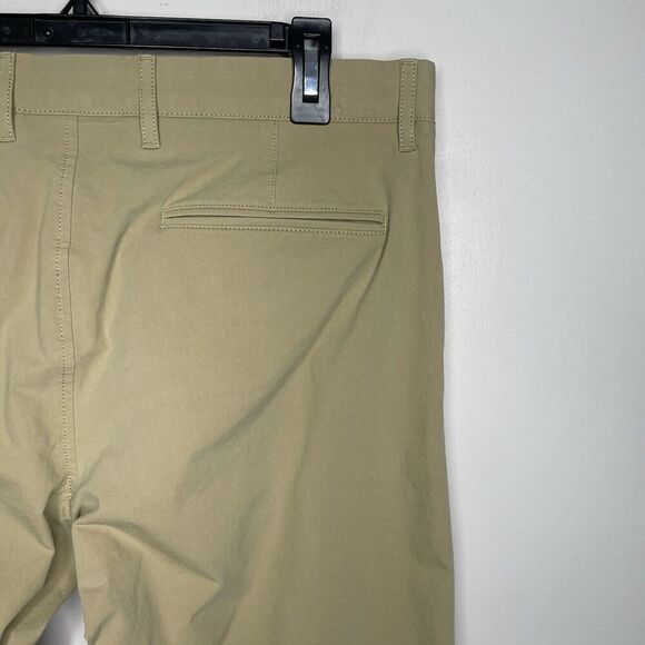 J CREW Pants Men 34 x 30 Khaki Slim-Fit 484 Tech Performance Cotton-Blend AW005 - Picture 6 of 14